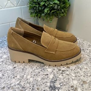 Blondo Women's Dulce Waterproof Tan size 10 Suede Block Heel Boot